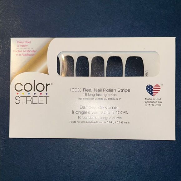 Blue in Peru Color Street Midnight Black Nail Strips / Blue in Peru - Picture 10 of 13